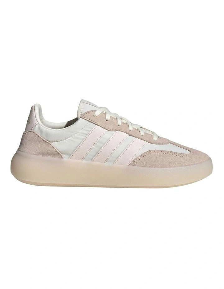 Adidas Barreda Decode women’s shoes in suede and nylon with low heel, rubber cupsole, and classic T-toe design