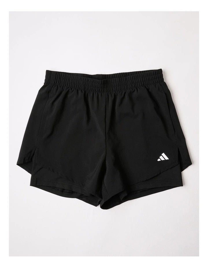 Adidas Aeroready Made for Training Minimal Two-in-One Shorts with Moisture-Wicking Inner Tight, 100% Recycled Polyester