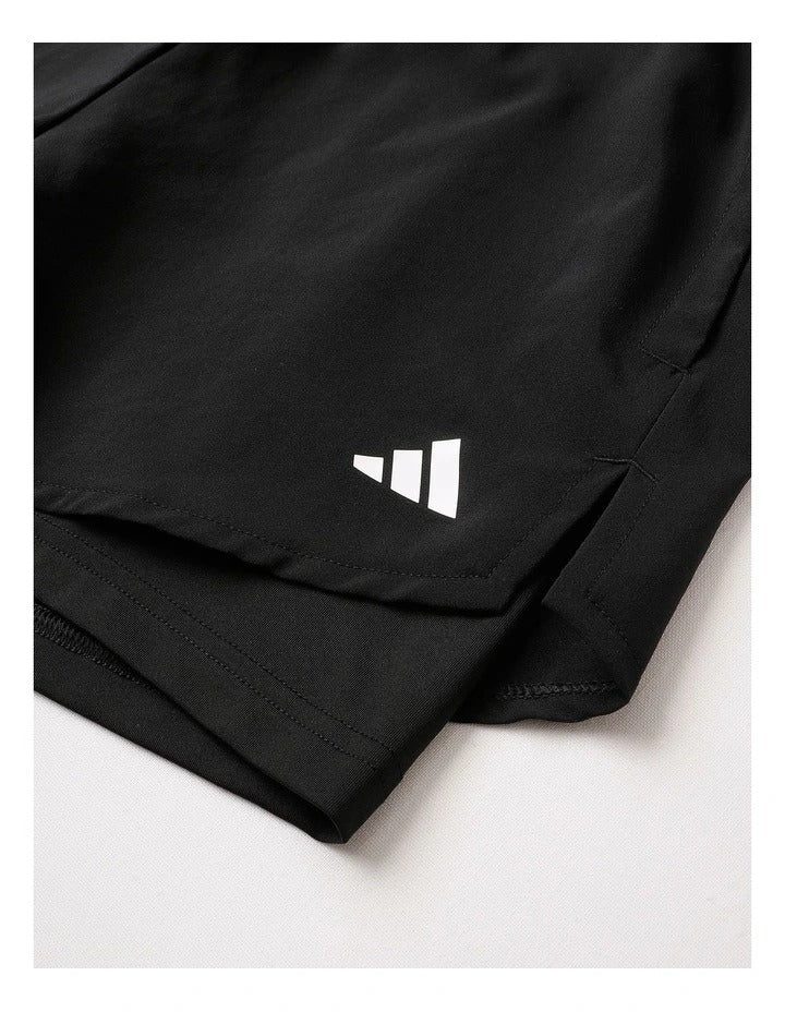 Adidas Aeroready Made for Training Minimal Two-in-One Shorts with Moisture-Wicking Inner Tight, 100% Recycled Polyester