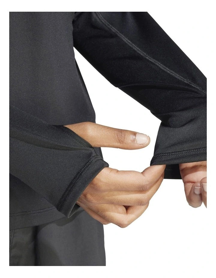Adidas Own the Run Half-Zip Jacket for men, lightweight recycled polyester fabric, moisture-wicking, reflective details for early-morning running
