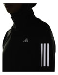 Adidas Own the Run Half-Zip Jacket for men, lightweight recycled polyester fabric, moisture-wicking, reflective details for early-morning running
