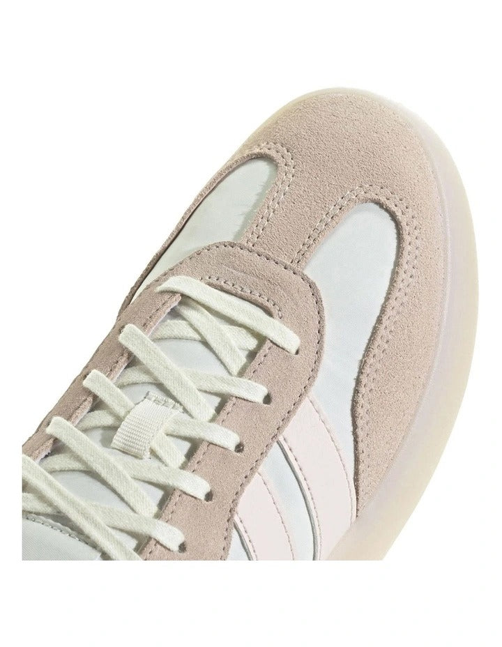 Adidas Barreda Decode women’s shoes in suede and nylon with low heel, rubber cupsole, and classic T-toe design