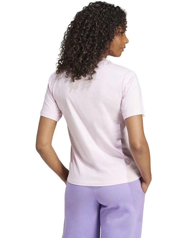 Adidas Essentials Small Logo Cotton T-shirt in soft 100% cotton with chest 3-Bar logo, casual everyday comfort wear