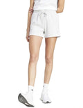 Adidas Essentials Small Logo Feel Cozy Shorts for Men, 70% Cotton 30% Recycled Polyester, Soft Fleece, Sporty 3 Bar Logo, Comfortable Casual Wear