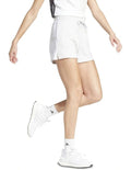 Adidas Essentials Small Logo Feel Cozy Shorts for Men, 70% Cotton 30% Recycled Polyester, Soft Fleece, Sporty 3 Bar Logo, Comfortable Casual Wear