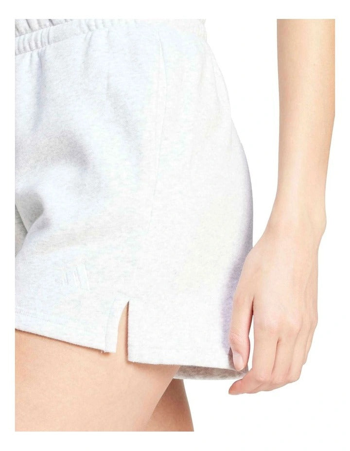 Adidas Essentials Small Logo Feel Cozy Shorts for Men, 70% Cotton 30% Recycled Polyester, Soft Fleece, Sporty 3 Bar Logo, Comfortable Casual Wear