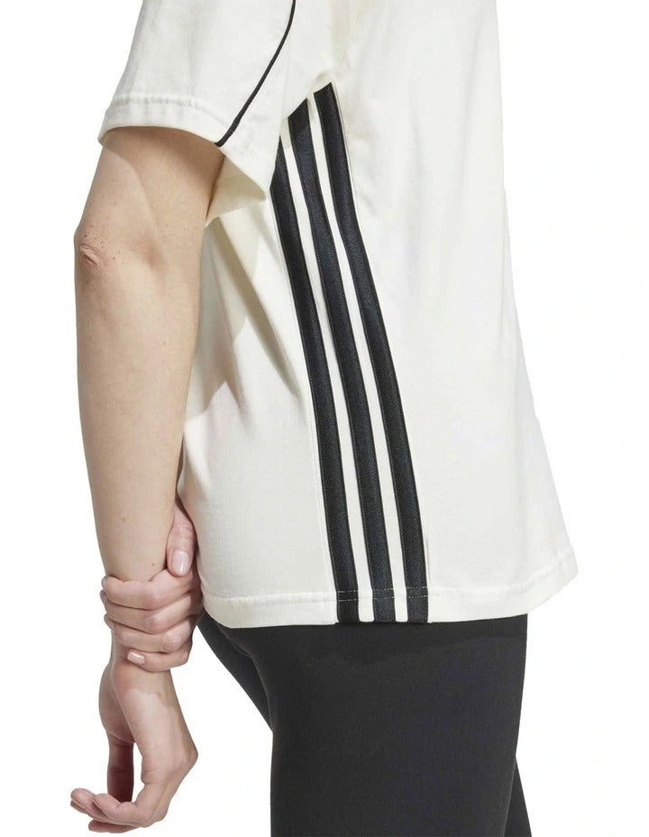 Adidas Stadium Stripes T-shirt 100% cotton casual sportswear with 3-Stripes design for men
