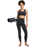 Adidas All Me 7/8 Leggings in black for women, high-rise fit, lightweight recycled polyester stretch fabric for yoga and training
