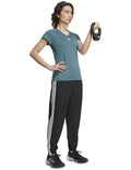 Adidas AeroReady Train Essentials Minimal Branding V-Neck Tee for men – lightweight recycled polyester training t-shirt with moisture-wicking technology and minimalist 3 Bar Logo