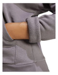 Adidas fleece hoodie with 3-bar chest logo, soft cotton blend, cozy relaxed fit