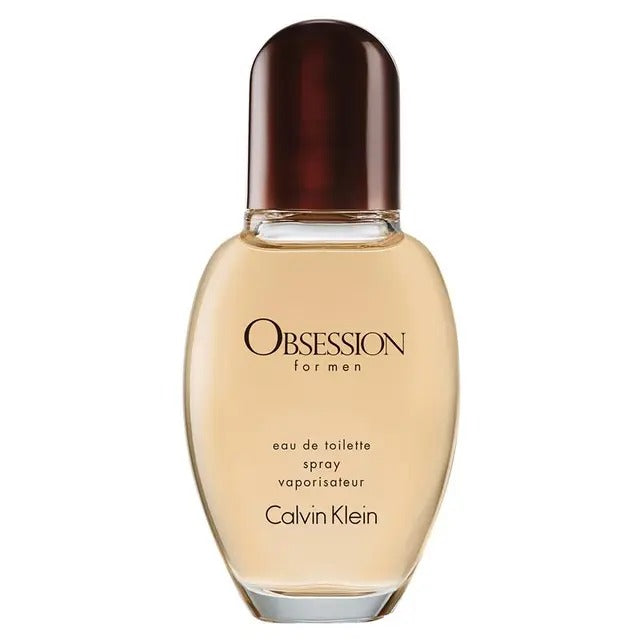 Calvin Klein Obsession For Men Eau de Toilette 30ml bottle with sleek amber fragrance design