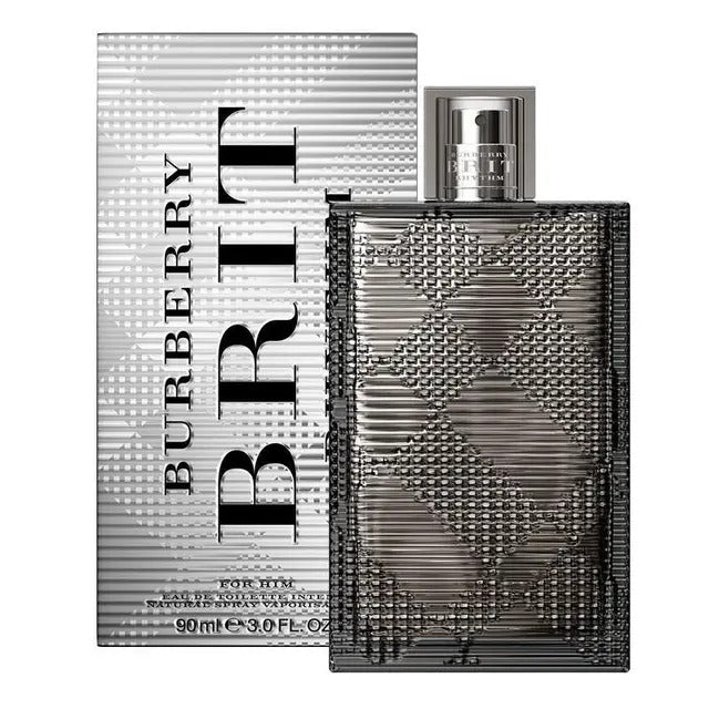 Burberry Brit Rhythm Intense Eau de Toilette 50ml bottle with sleek black packaging for men