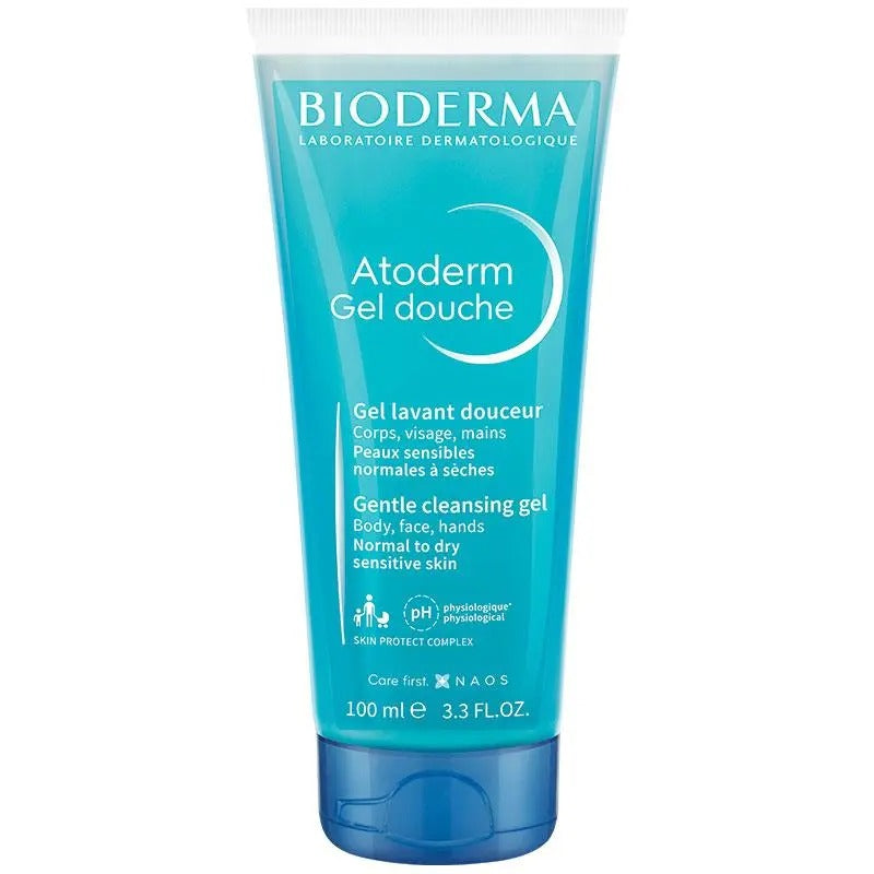 Bioderma Atoderm Gentle Cleansing Gel 100ml for dry sensitive skin.