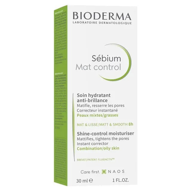 Bioderma Sébium Mat Control 30ml mattifying moisturizer for oily skin