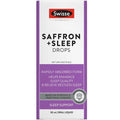 Swisse Ultiboost Saffron + Sleep Drops 30mL natural sleep support with saffron, hops, and passionflower.