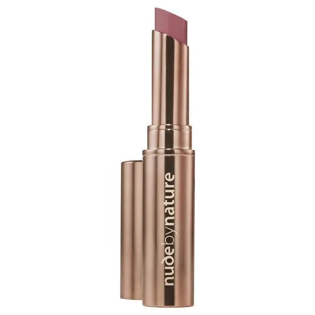 Nude by Nature Riberry matte lipstick with natural ingredients.