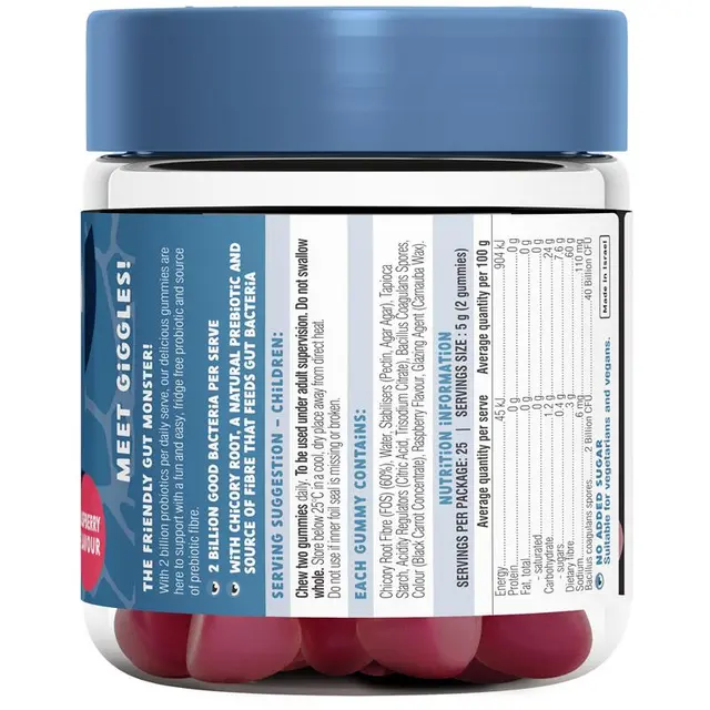Little Swisse Pre + Probiotic Gummies – Raspberry flavour, gut health support