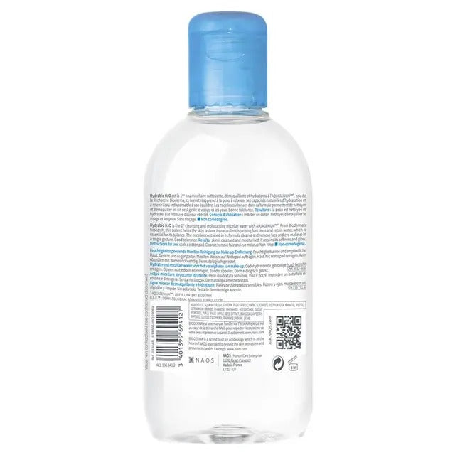 Bioderma Hydrabio H2O Micellar Water 250ml for Dehydrated Sensitive Skin