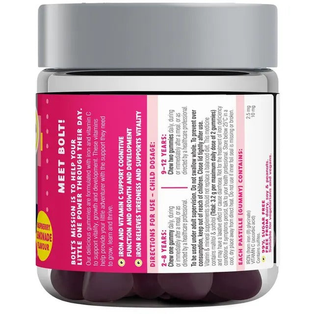 Little Swisse Iron + Vit C Gummies for kids – supports growth, energy & immunity.