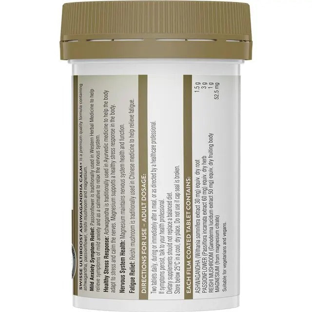 Swisse Ultiboost Ashwagandha+ Calm 120 Pack