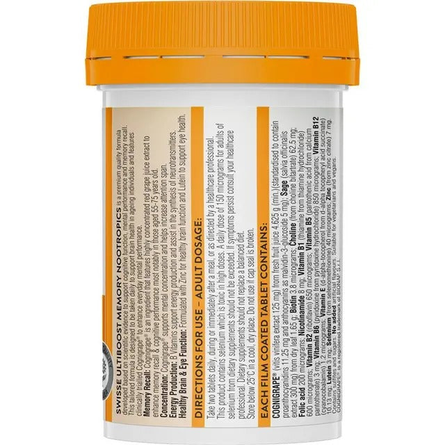 Swisse Ultiboost Memory Nootropics 60 Tabs