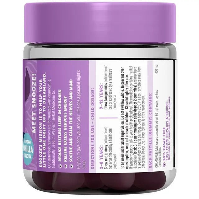 Little Swisse Sleep Gummies for kids with chamomile to support restful sleep.
