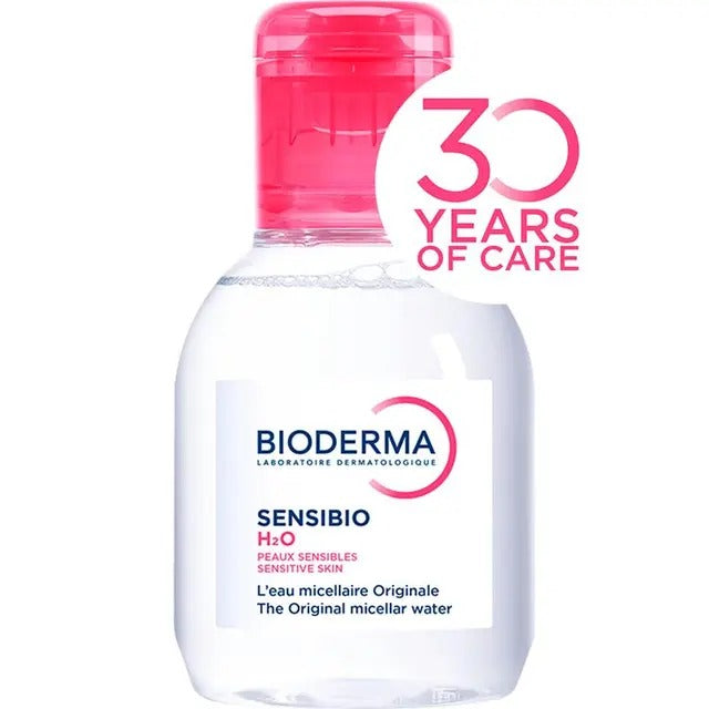 Bioderma Sensibio H2O Micellar Water Cleanser 100ml for sensitive skin — soothing, rinse-free makeup remover.