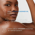 Bioderma Atoderm Shower Oil for dry skin hydration and nourishment.