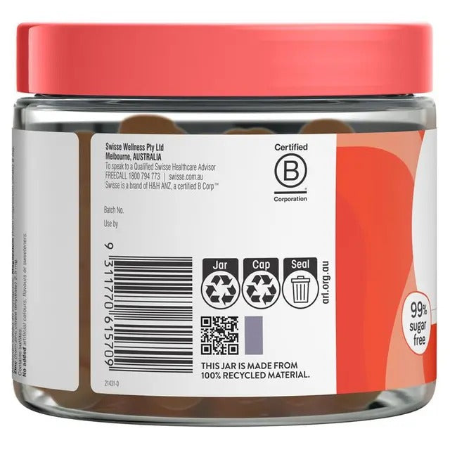 Swisse Ultiboost Multivitamin Gummies 120 Pack – 99% sugar-free daily vitamins for energy, immunity, and vitality.