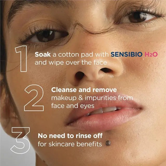 Bioderma Sensibio H2O Micellar Water Cleanser 100ml for sensitive skin — soothing, rinse-free makeup remover.
