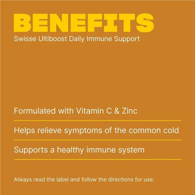 Swisse Daily Immune Support 120 Tablets – immune health with Vitamin C & Zinc.