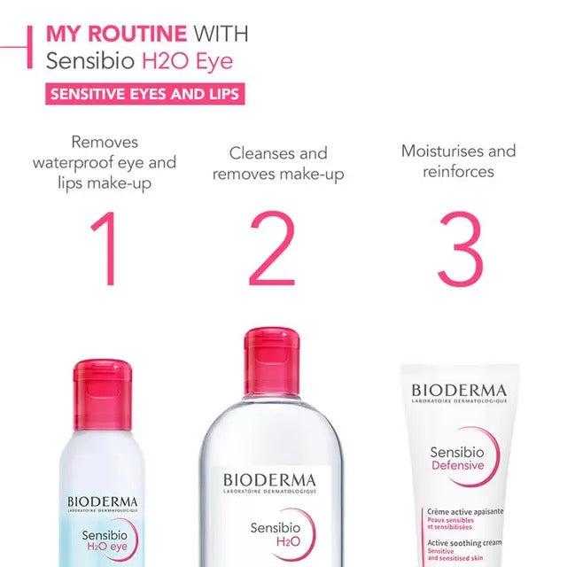 Bioderma Sensibio H2O Eye Makeup Remover 125ml for Sensitive Skin