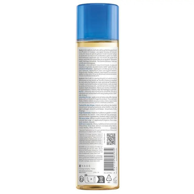 Bioderma Atoderm 2-in-1 Dry Body Oil 150ml for smooth, hydrated skin.