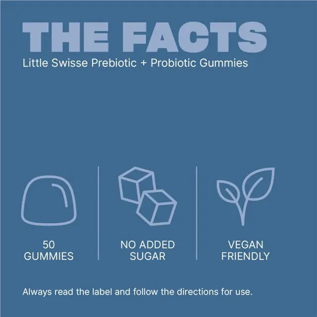 Little Swisse Pre + Probiotic Gummies – Raspberry flavour, gut health support