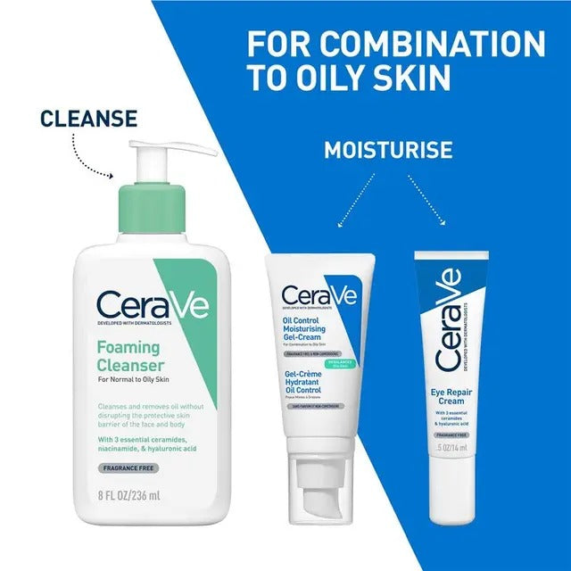 CeraVe Oil Control Gel Cream 52ml for oily skin with matte finish