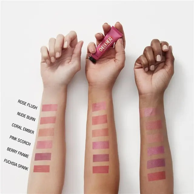 Maybelline Cheek Heat Blush Pink Scorch gel cream