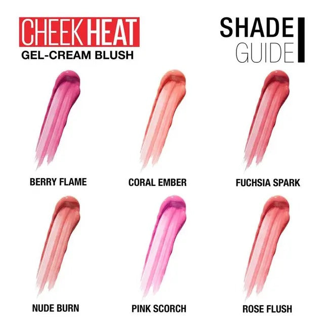 Maybelline Cheek Heat Blush Pink Scorch gel cream