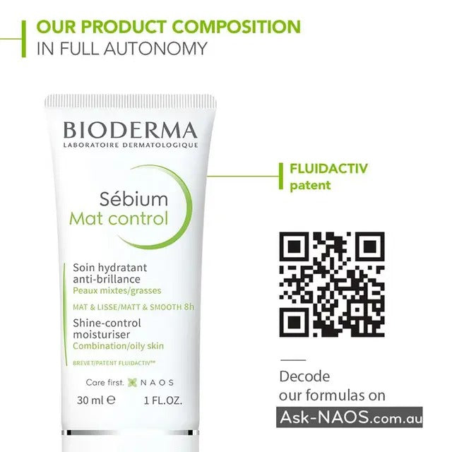 Bioderma Sébium Mat Control 30ml mattifying moisturizer for oily skin