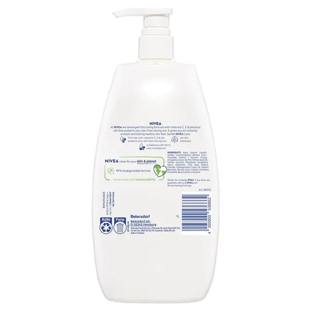 NIVEA Rich Moisture Soft Shower Gel Body Wash 1L