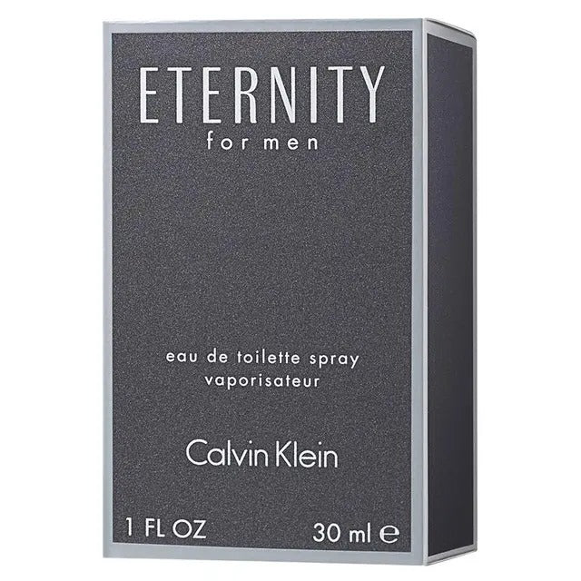 Calvin Klein Eternity for Men Eau de Toilette 30ml bottle with classic minimalist design