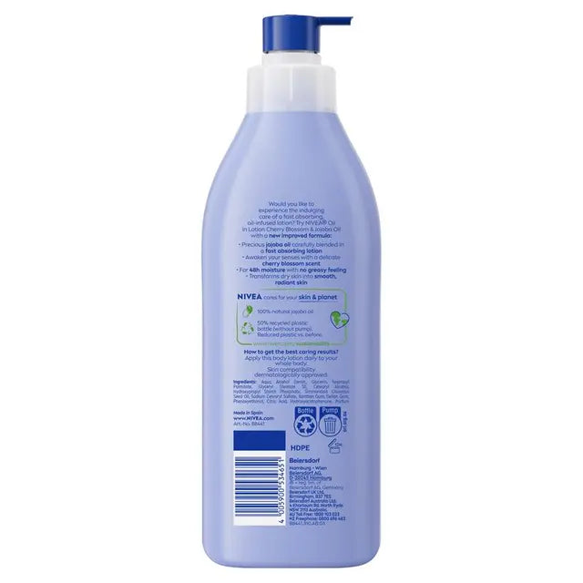 NIVEA Oil in Lotion Cherry Blossom Body Lotion 400ml