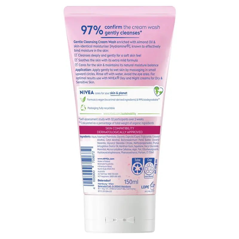 NIVEA Daily Essentials Gentle Face Wash Cleanser 150ml