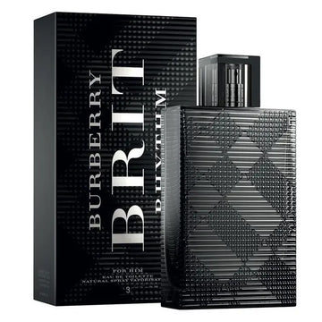Burberry Brit Rhythm for Men 90ml Eau de Toilette bottle with sleek black and silver design