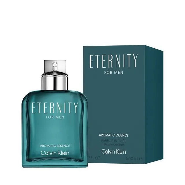 Calvin Klein Eternity Aromatic Essence for Men Eau de Parfum 200ml Exclusive Size bottle with elegant packaging.