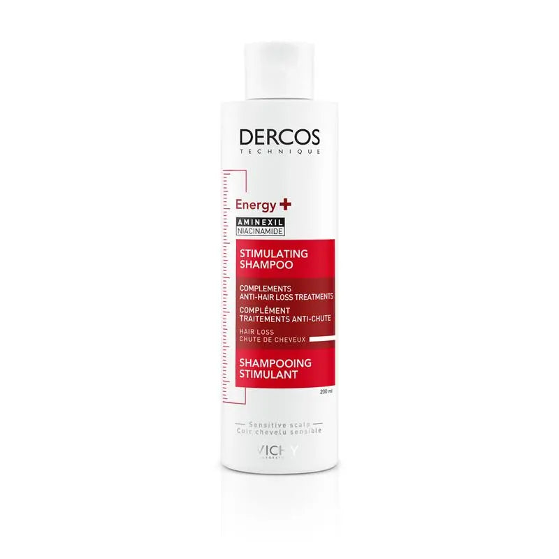 Dercos Energising Stimulator Shampoo 200ml for healthy, strengthened, and revitalized hair