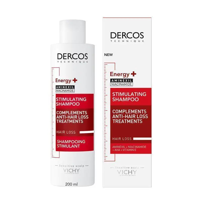 Dercos Energising Stimulator Shampoo 200ml for healthy, strengthened, and revitalized hair