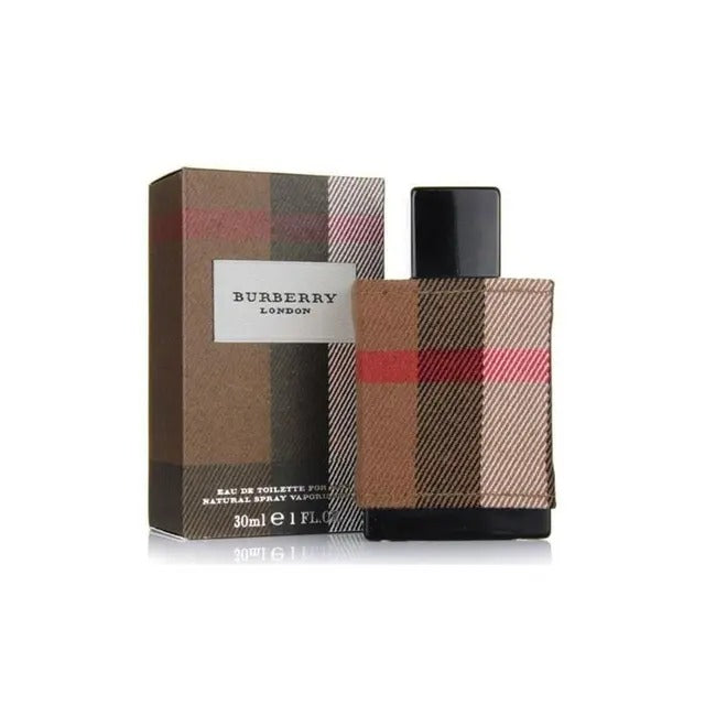 Burberry London For Men Eau de Toilette 30ml bottle with signature check pattern packaging