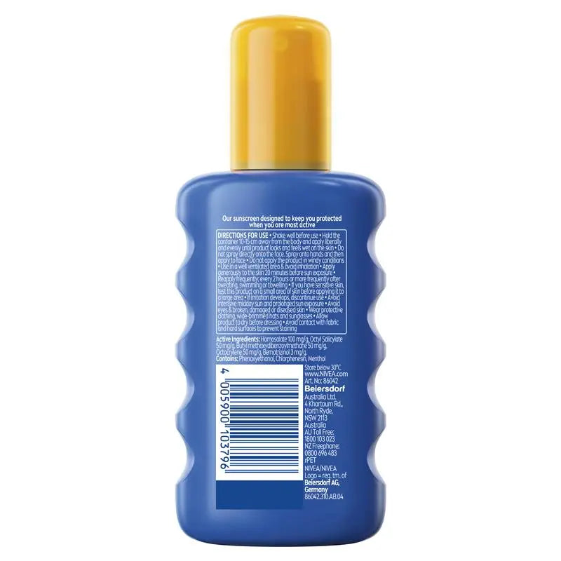 Nivea Sun Ultra Sport Cooling SPF50+ Sunscreen Spray 200ml