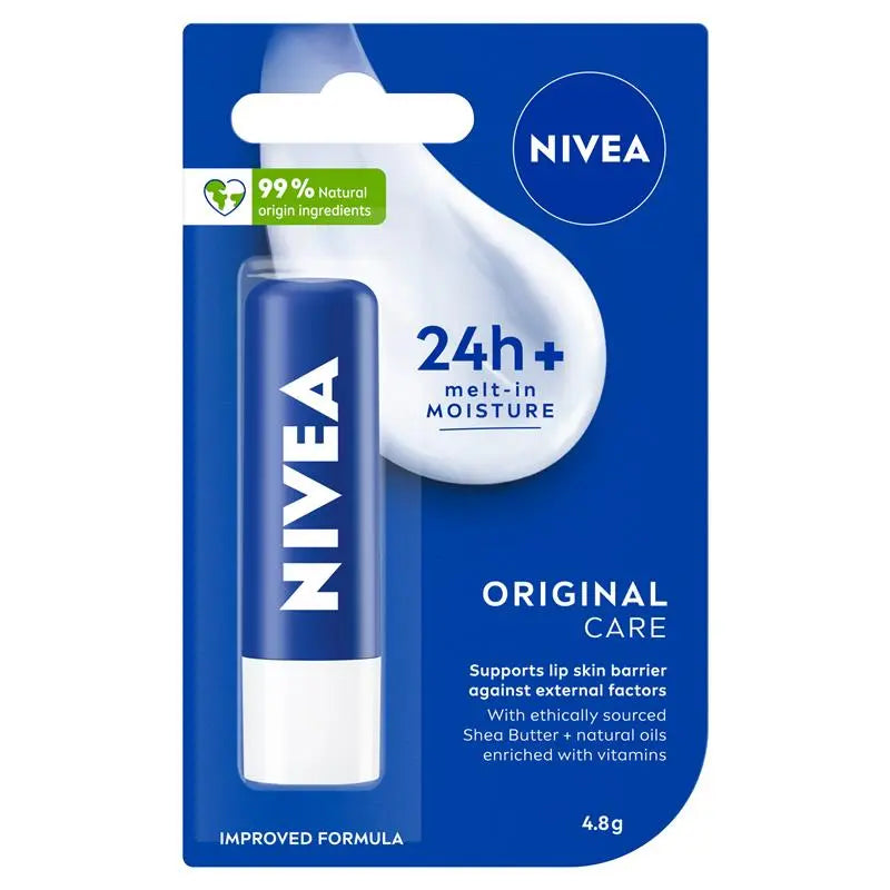 NIVEA Original Care Moisturising Lip Balm 4.8g