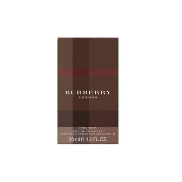 Burberry London For Men Eau de Toilette 30ml bottle with signature check pattern packaging